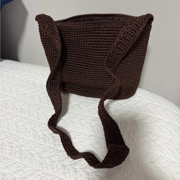 The Sak Dark Brown Crochet Bag New - Picture 3 of 7